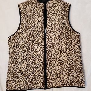Cheetah reversible vest